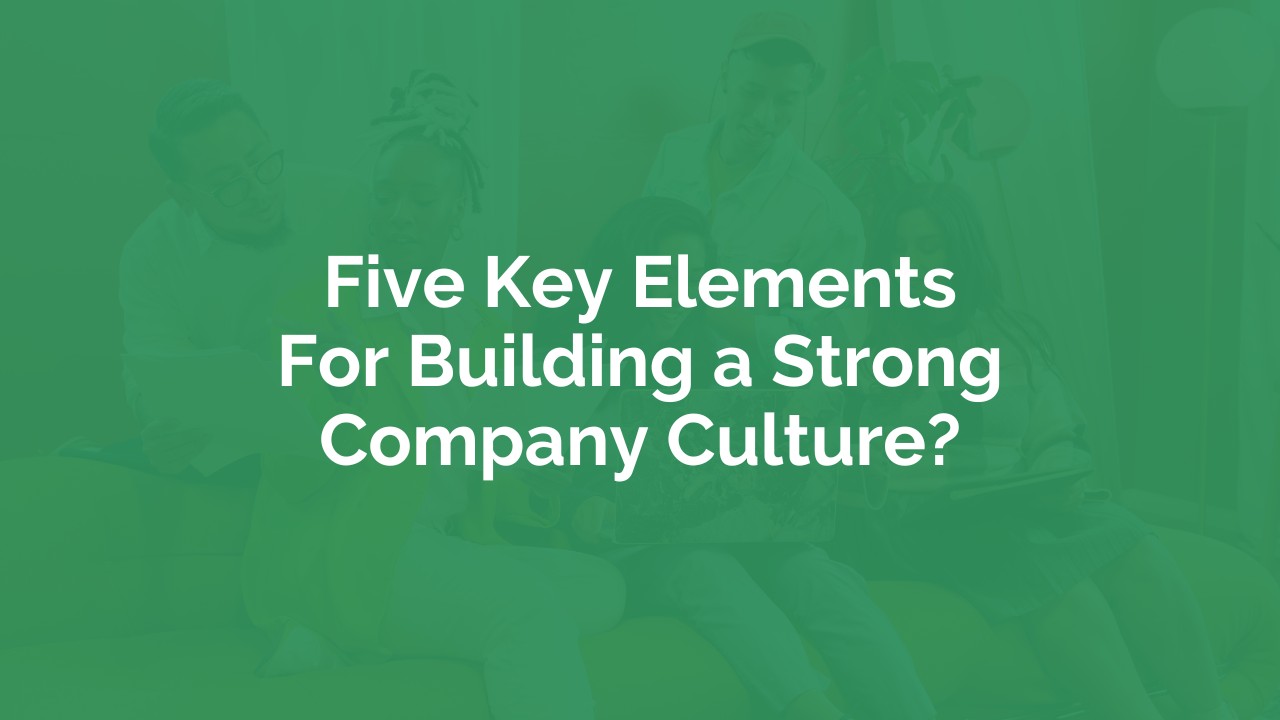How to Build a Productive Company Culture